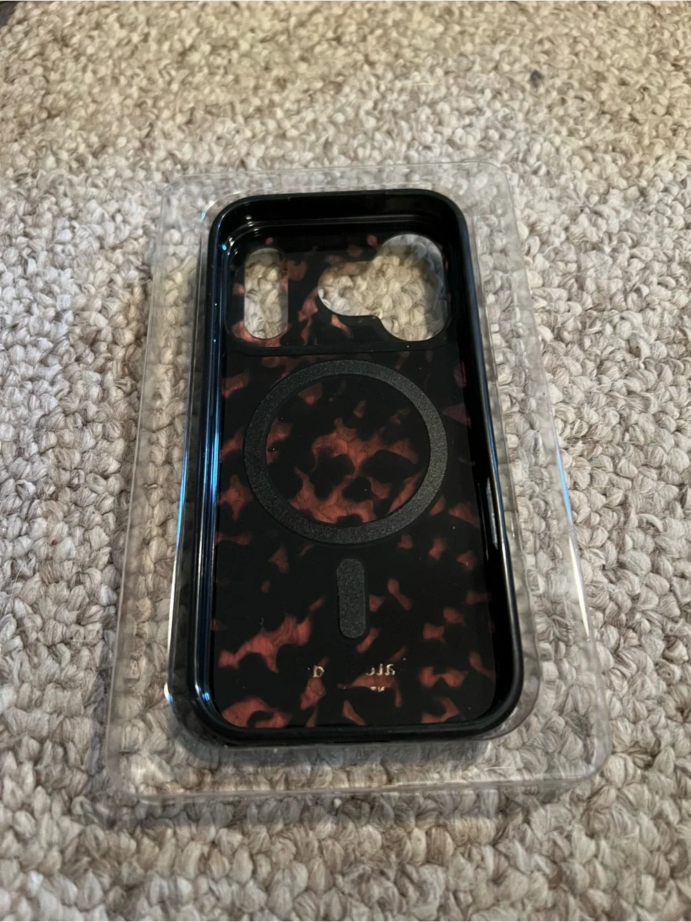 kate spade Tortoiseshell Gloss iPhone Case - Black & Brown